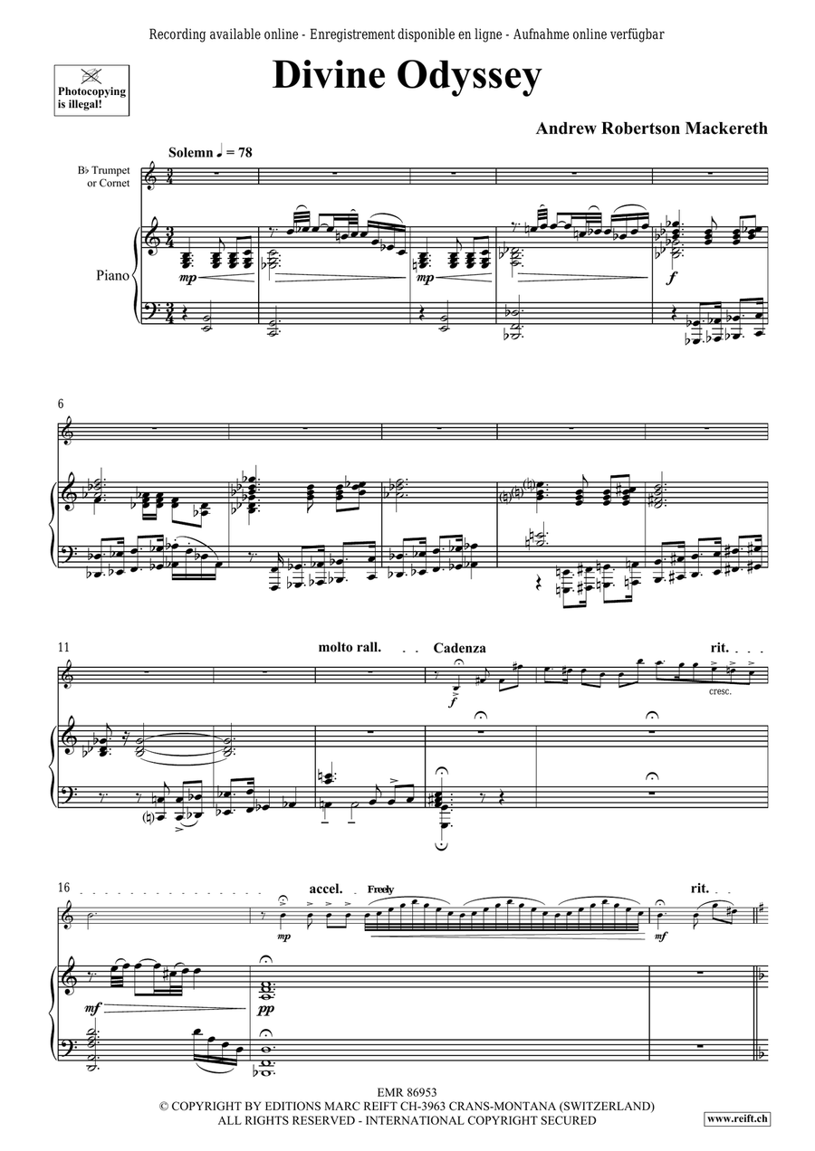 Divine Odyssey Divine Odyssey Cornet scores gallery preview page 6