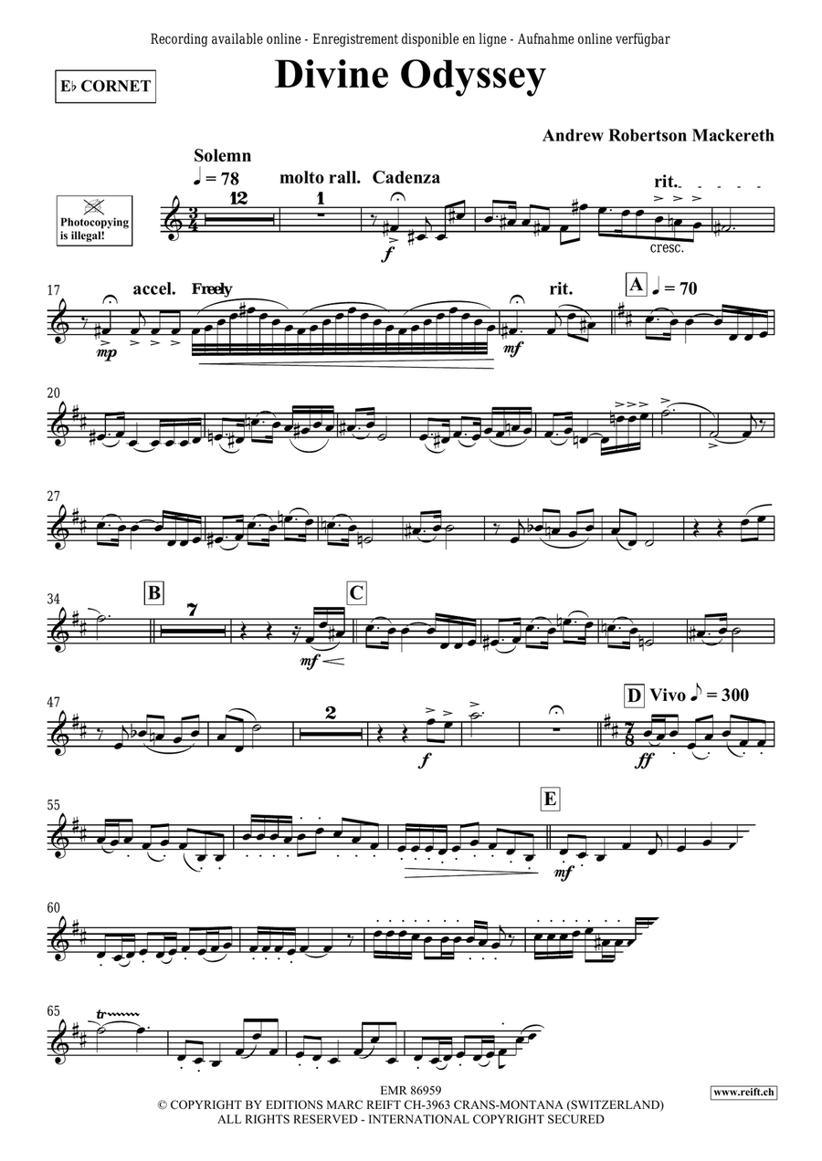 Divine Odyssey Cornet scores gallery preview page 5