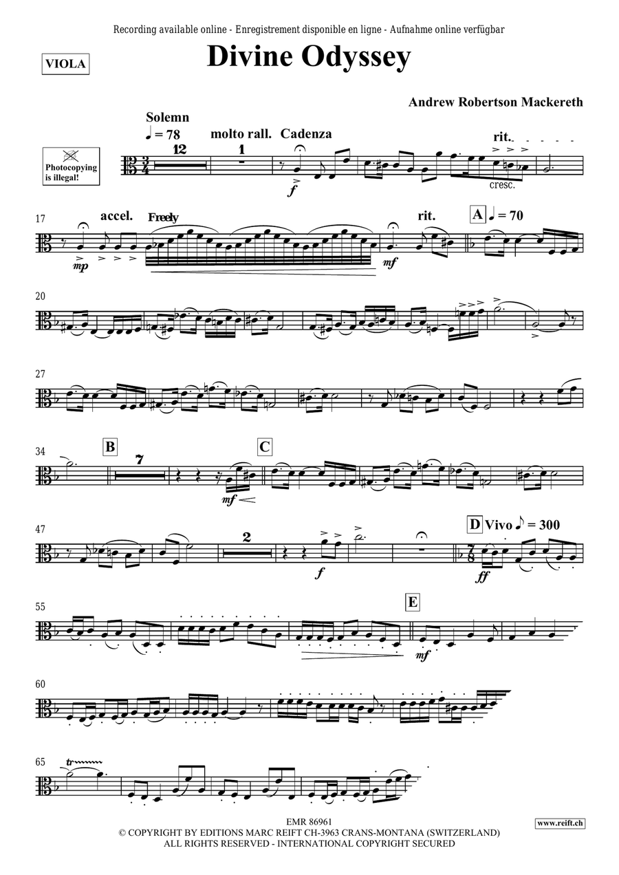Divine Odyssey Divine Odyssey Piano Accompaniment scores gallery preview page 5