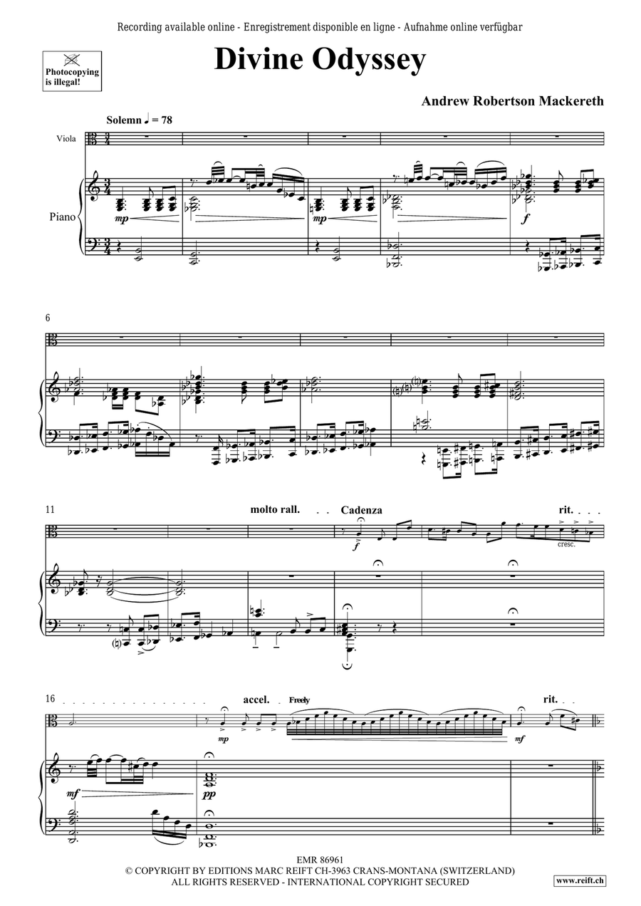 Divine Odyssey Divine Odyssey Piano Accompaniment scores gallery preview page 6