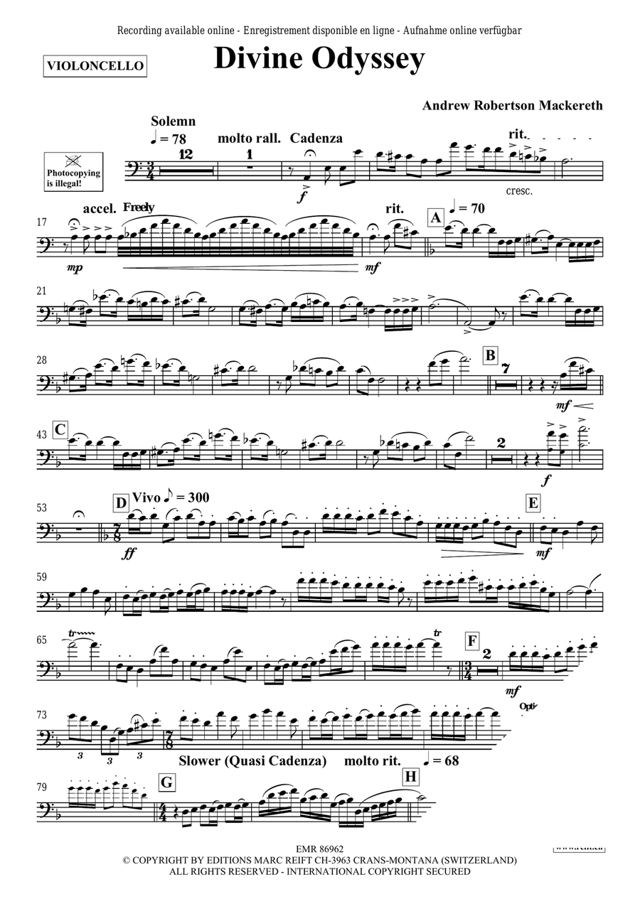 Divine Odyssey Divine Odyssey Piano Accompaniment scores gallery preview page 5