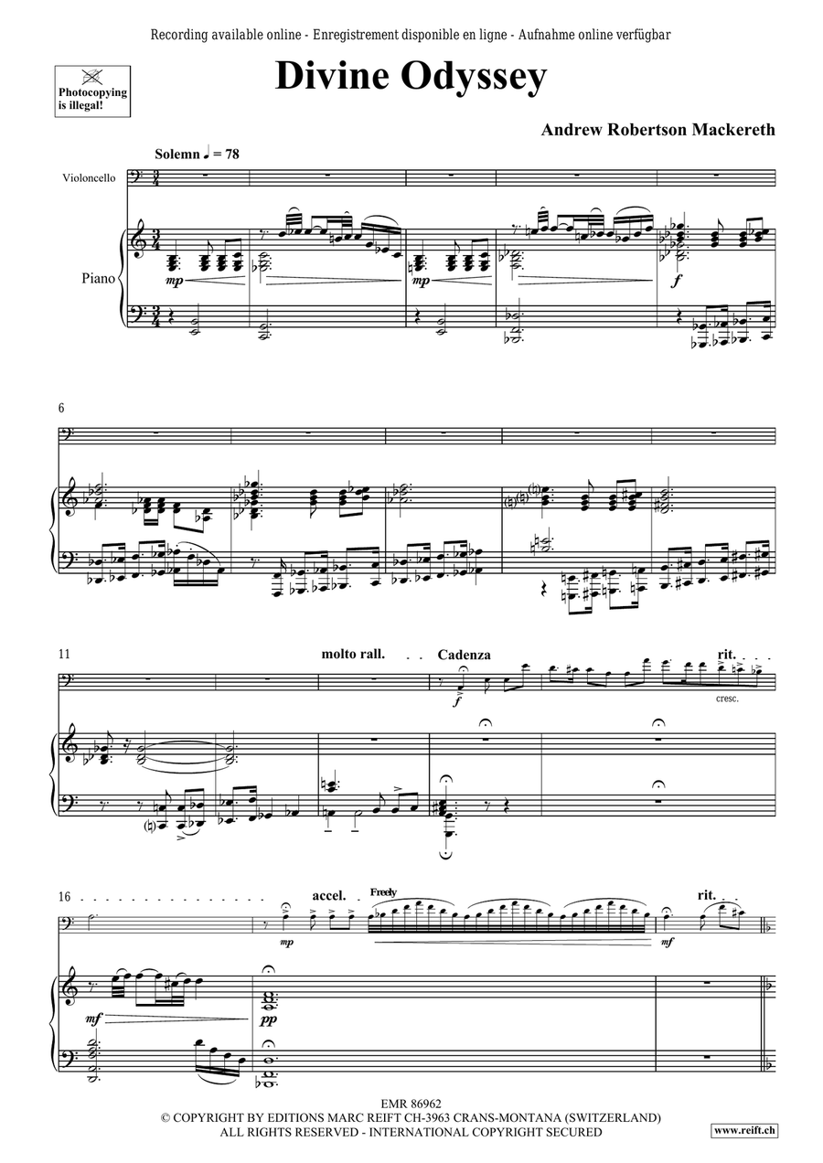 Divine Odyssey Divine Odyssey Piano Accompaniment scores gallery preview page 6