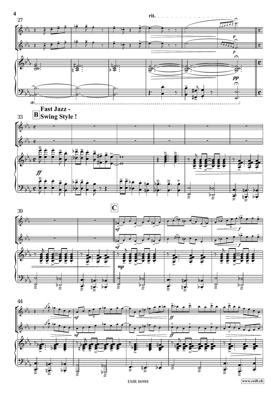 Jazz Fever by Bertrand Moren Flute Solo - Sheet Music page 6