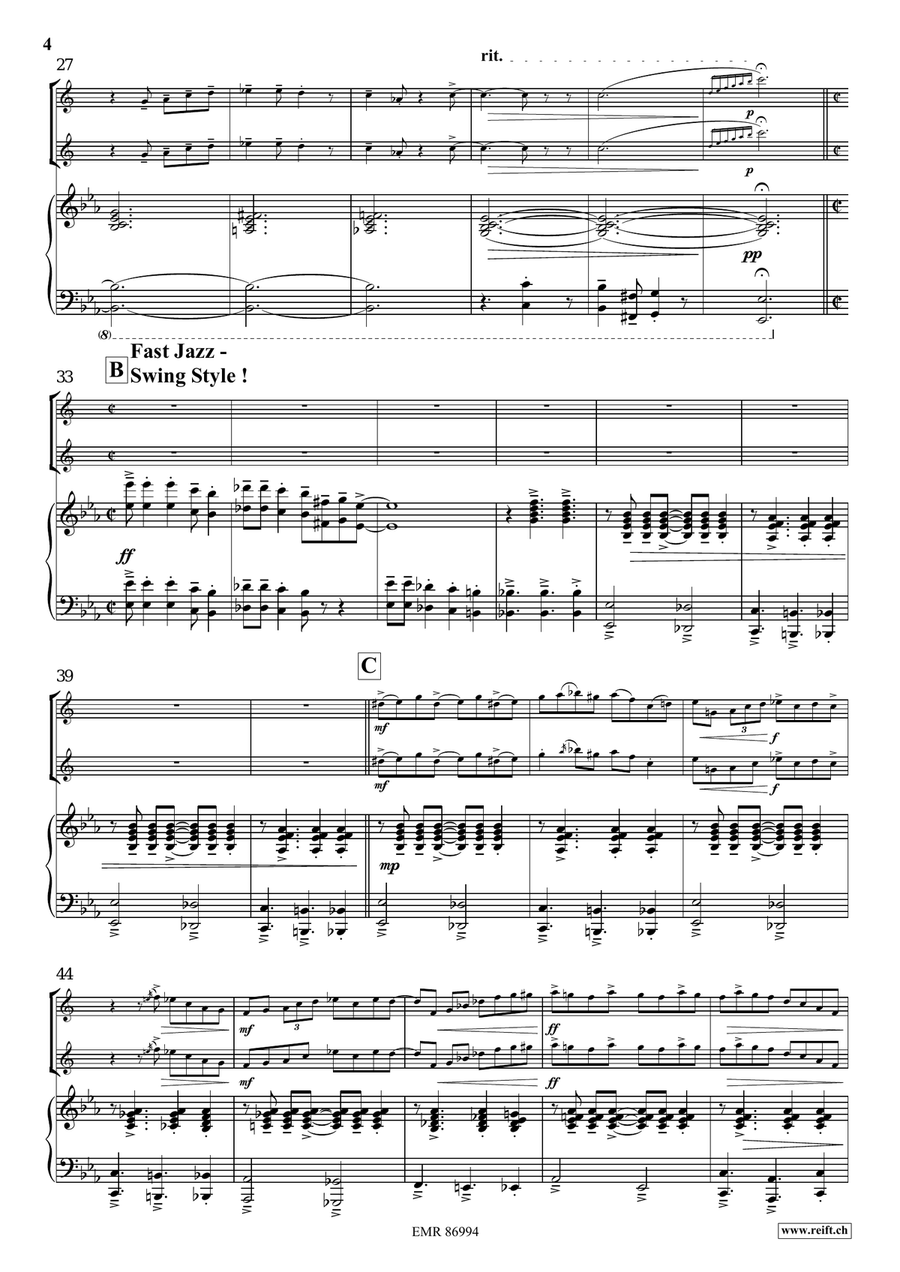 Jazz Fever by Bertrand Moren Alto Saxophone - Sheet Music page 6