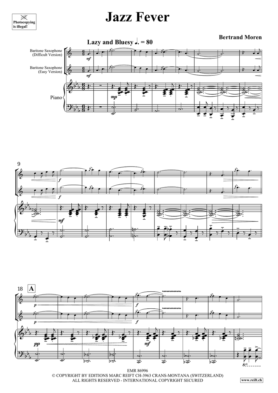 Jazz Fever Jazz Fever Baritone Saxophone scores gallery preview page 5