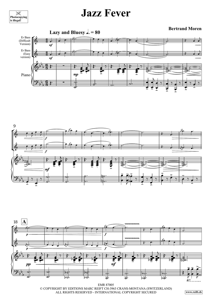 Jazz Fever by Bertrand Moren Voice Solo - Sheet Music page 5