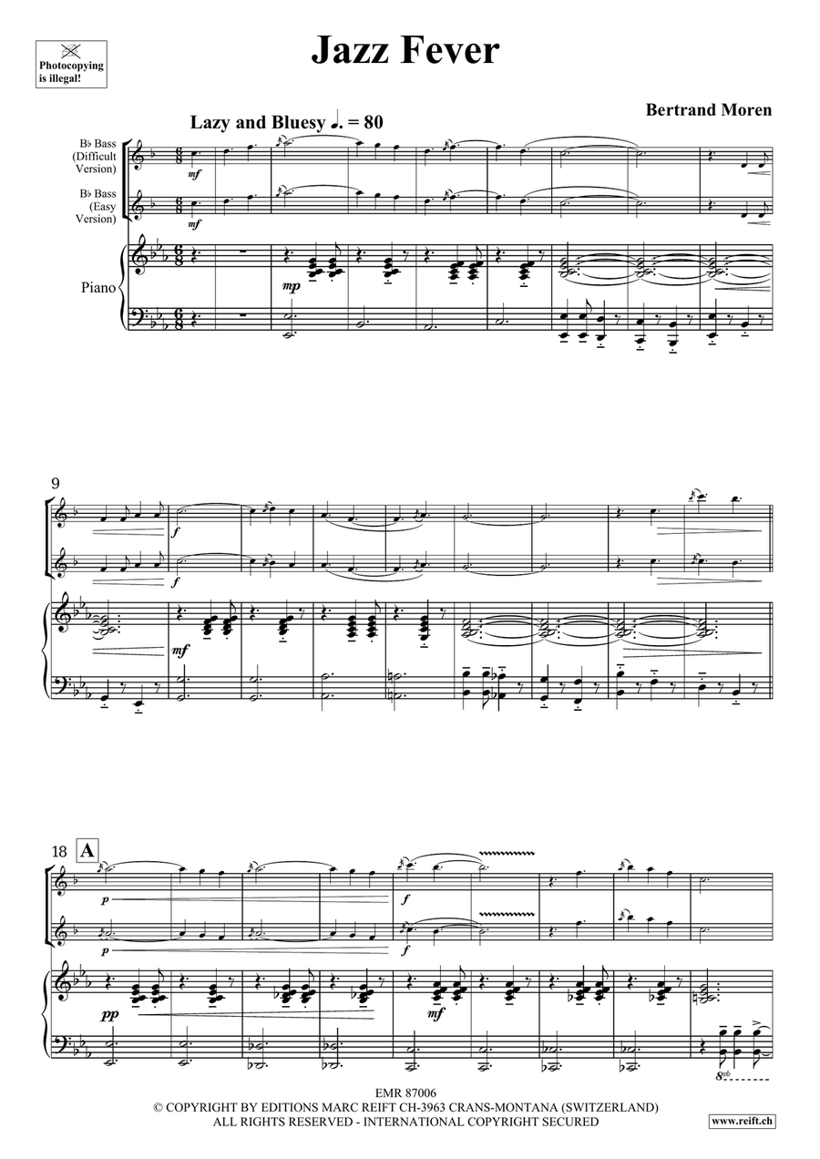 Jazz Fever by Bertrand Moren Voice Solo - Sheet Music page 5