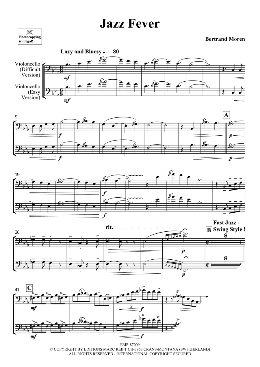 Jazz Fever by Bertrand Moren Piano Accompaniment - Sheet Music page 4