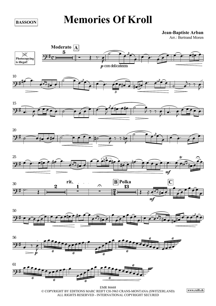 Memories Of Kroll Memories Of Kroll Bassoon Solo scores gallery preview page 3
