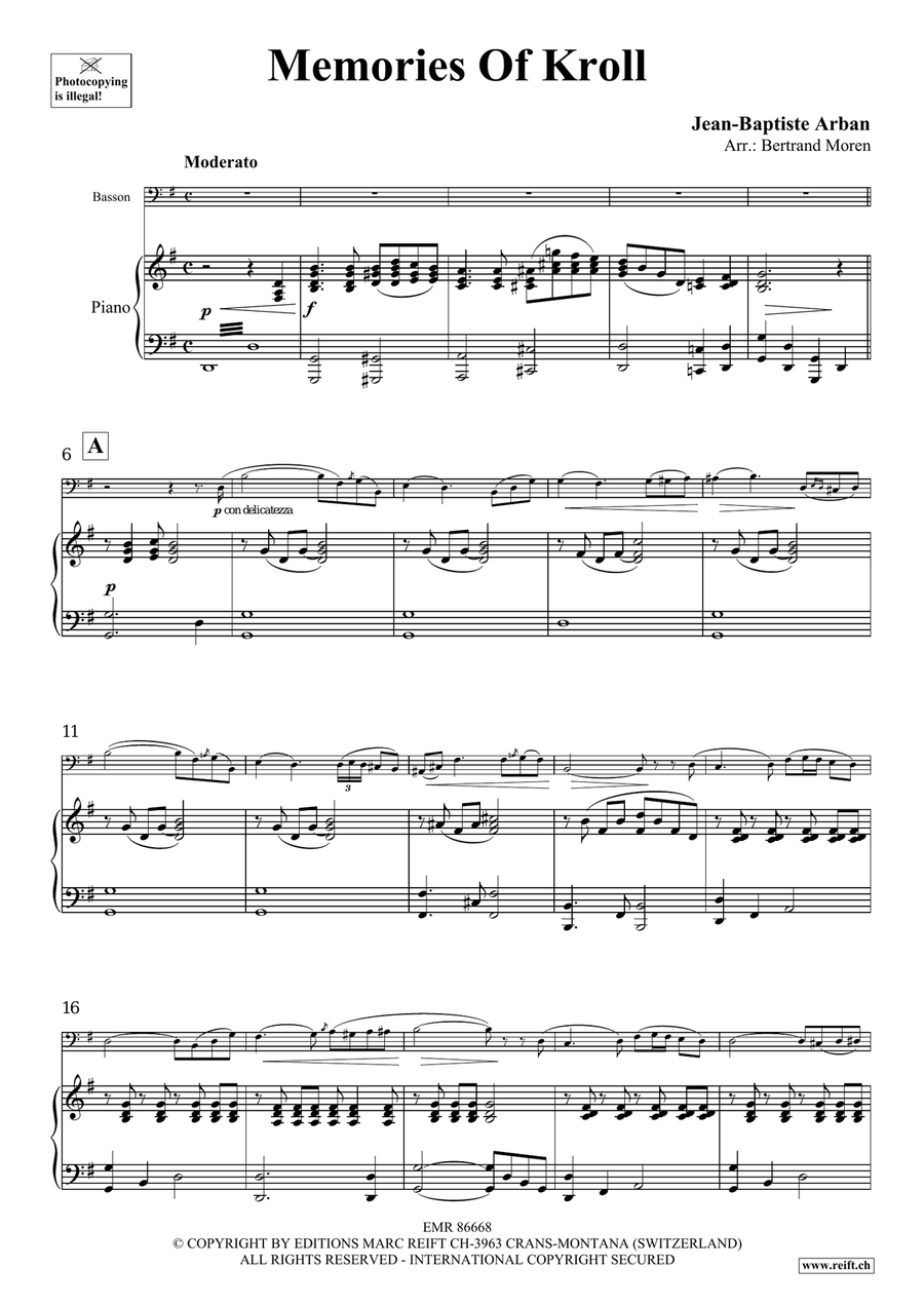 Memories Of Kroll Memories Of Kroll Bassoon Solo scores gallery preview page 4