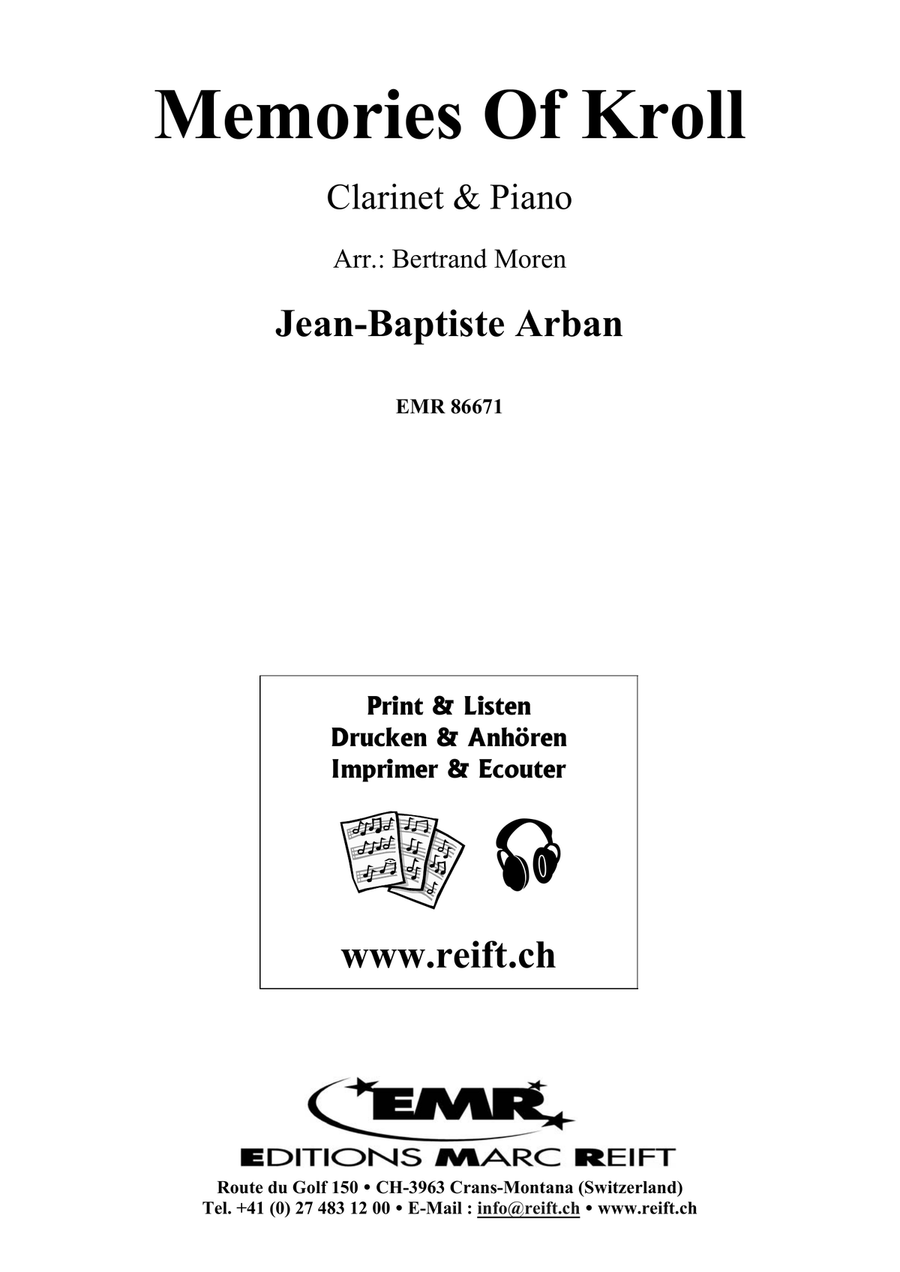 Memories Of Kroll Memories Of Kroll Clarinet Solo scores gallery preview page 2