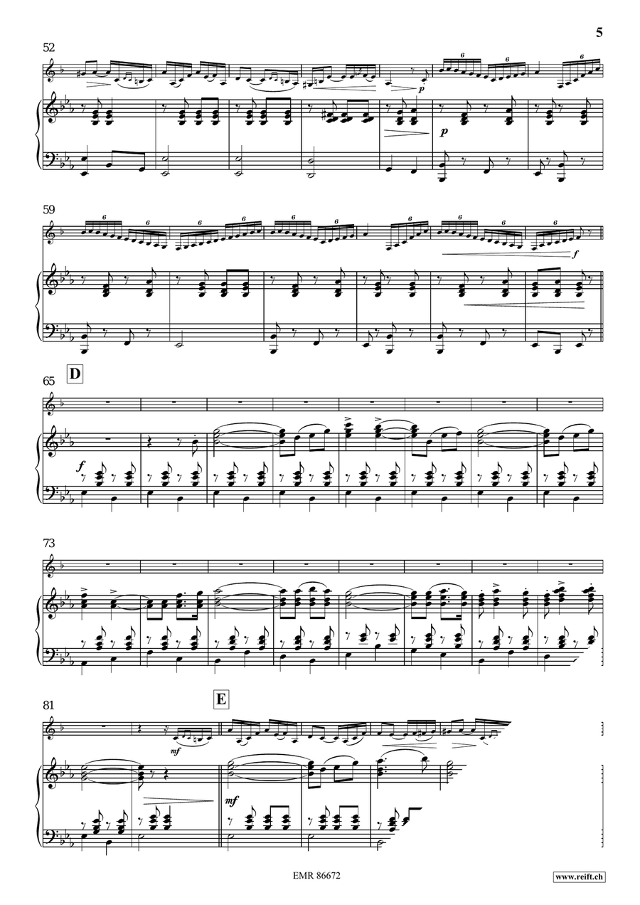 Memories Of Kroll Memories Of Kroll Bass Clarinet scores gallery preview page 6