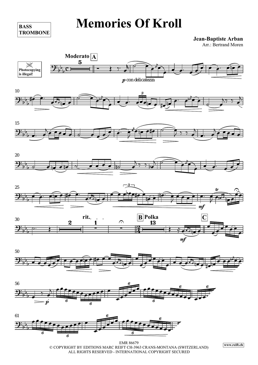 Memories Of Kroll Memories Of Kroll Bass Trombone scores gallery preview page 3