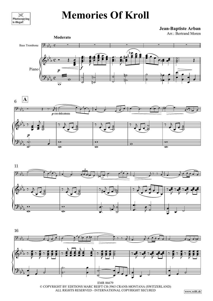 Memories Of Kroll Memories Of Kroll Bass Trombone scores gallery preview page 4