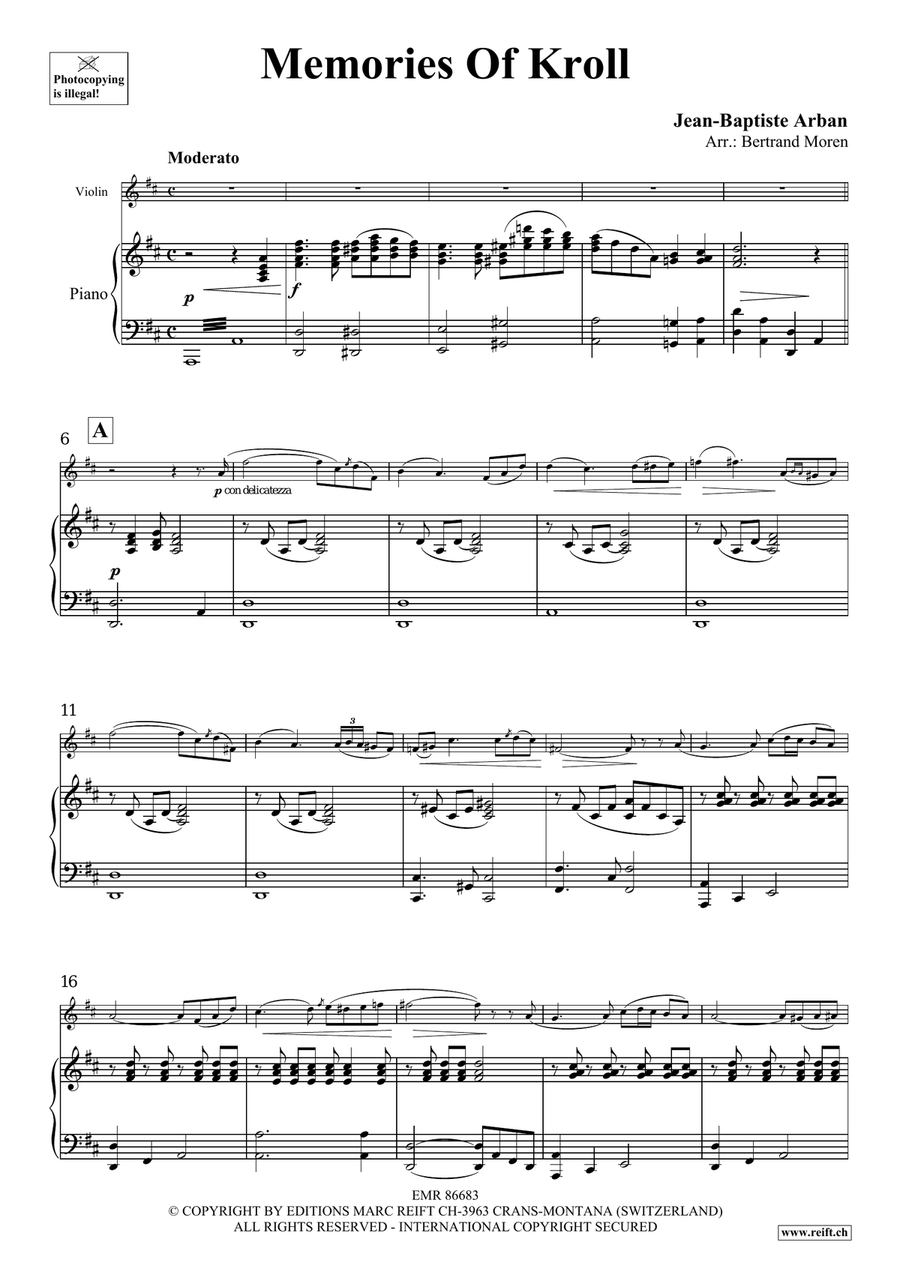 Memories Of Kroll Memories Of Kroll Violin Solo scores gallery preview page 4
