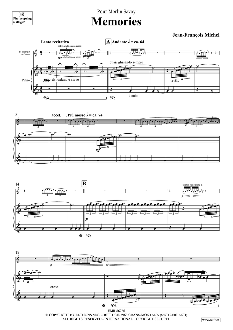Memories Memories Cornet scores gallery preview page 5