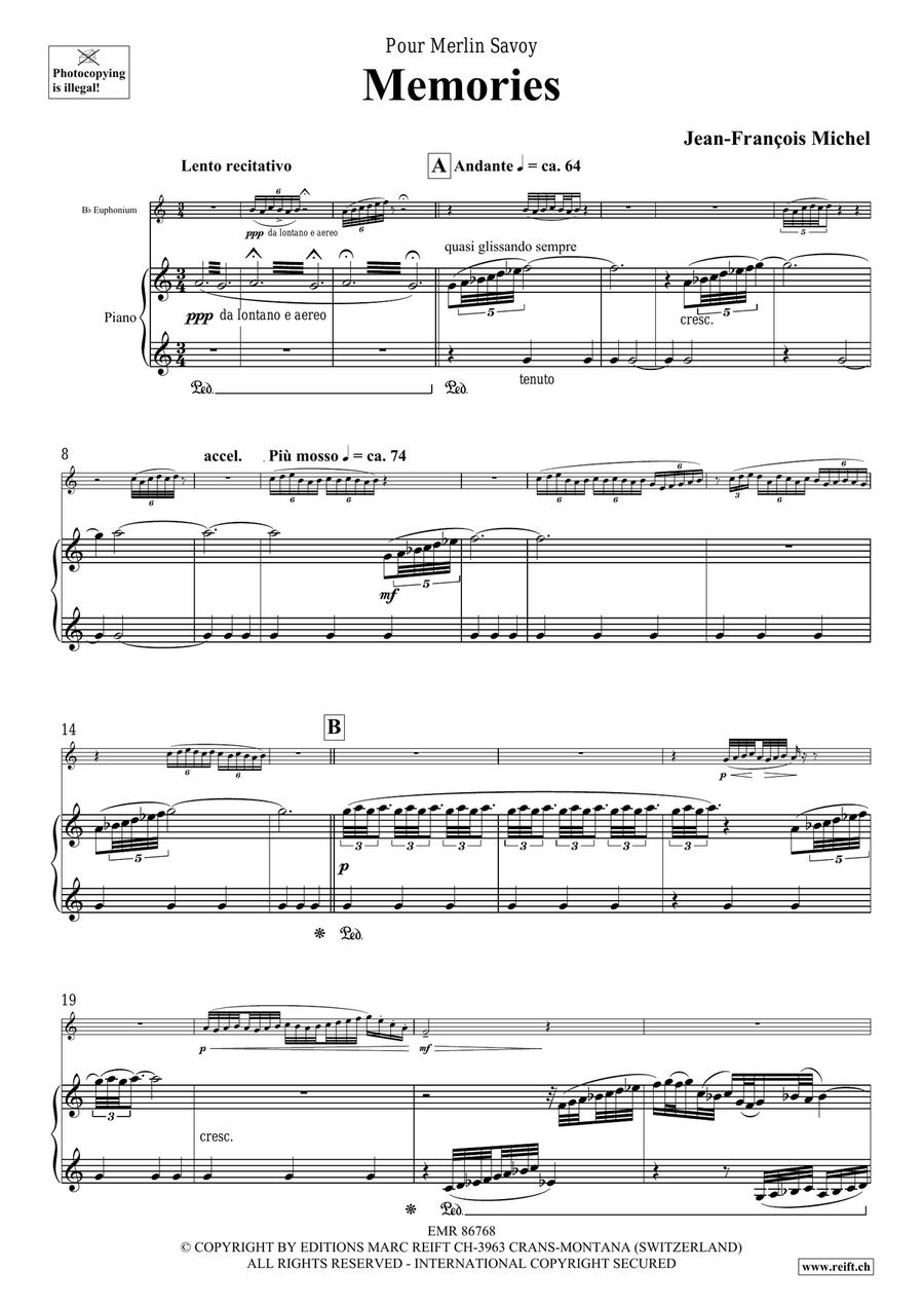 Memories Memories Euphonium scores gallery preview page 5