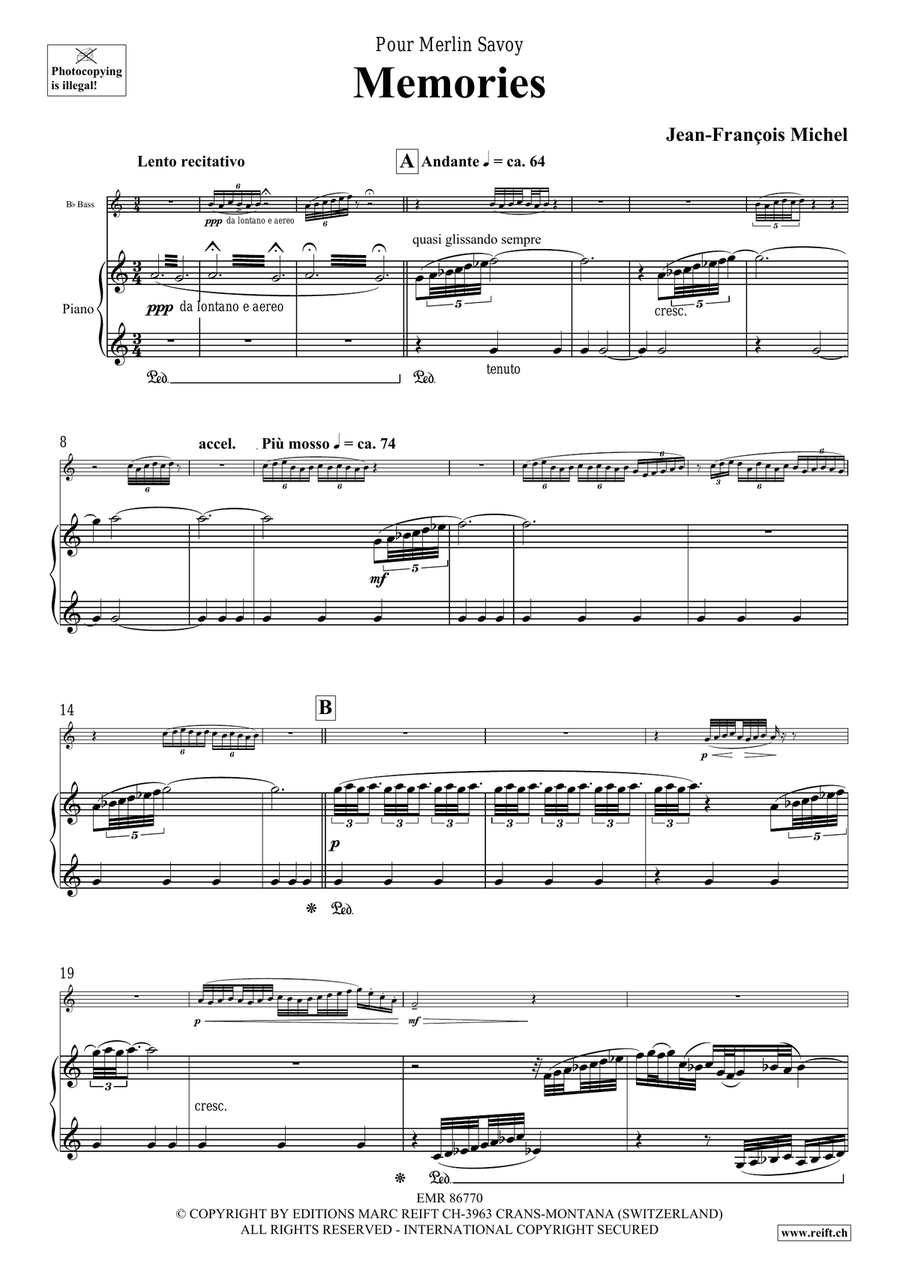 Memories Memories Voice Solo scores gallery preview page 5