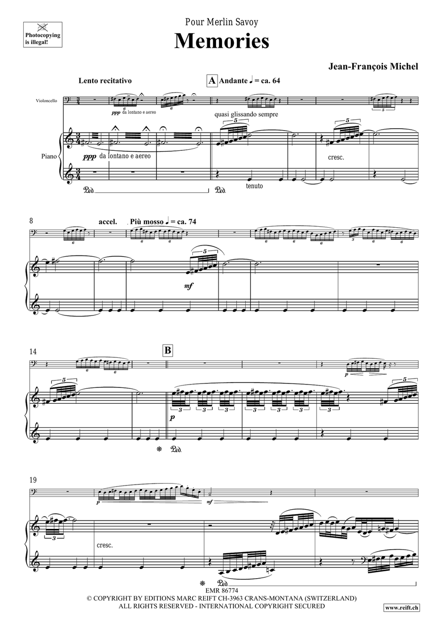 Memories Memories Piano Accompaniment scores gallery preview page 5