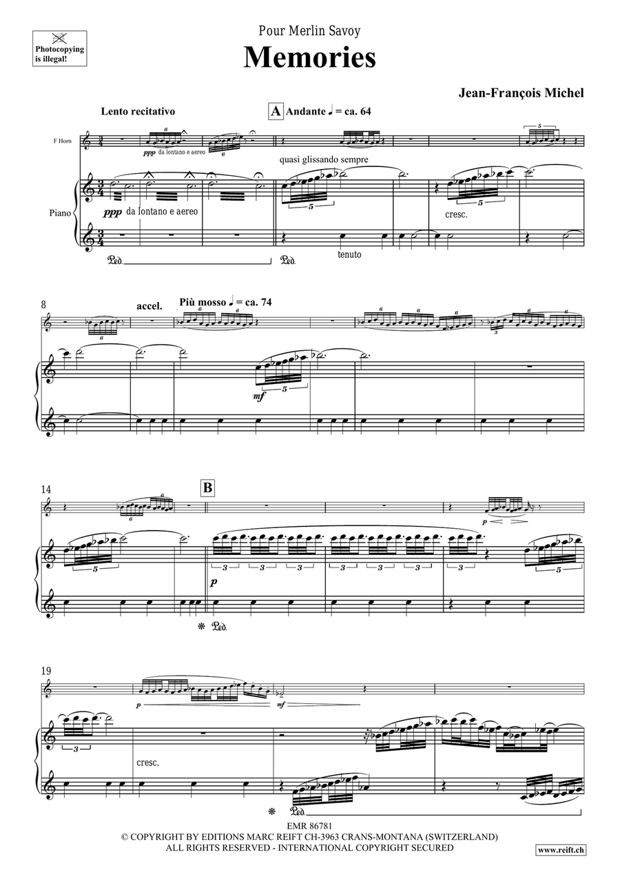 Memories Memories Horn scores gallery preview page 5