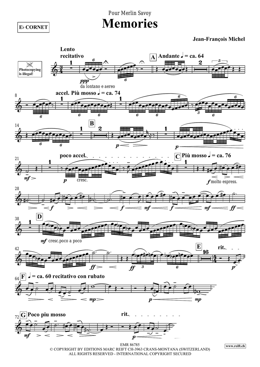 Memories Memories Cornet scores gallery preview page 4