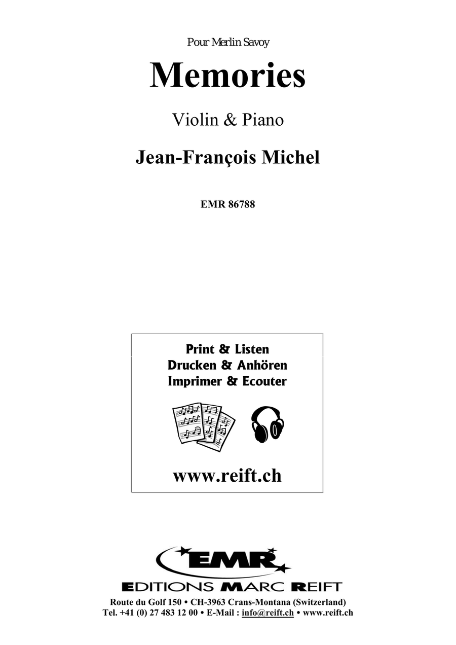 Memories Memories Violin Solo scores gallery preview page 2