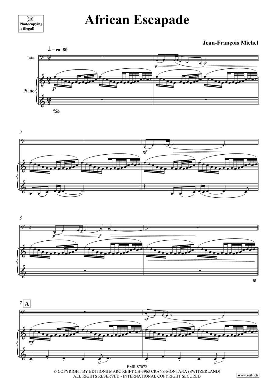 African Escapade African Escapade Tuba scores gallery preview page 5