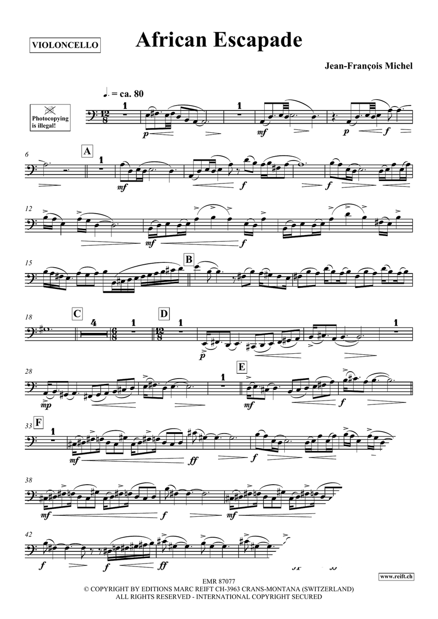 African Escapade African Escapade Piano Accompaniment scores gallery preview page 4