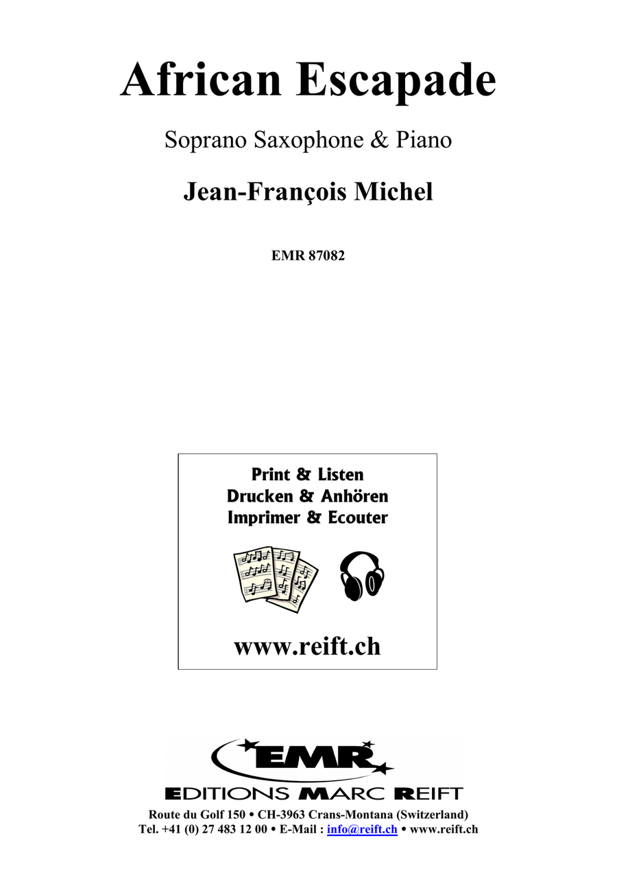 African Escapade African Escapade Soprano Saxophone scores gallery preview page 2