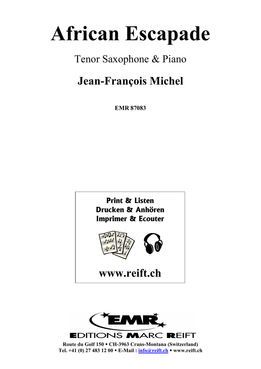 African Escapade African Escapade Tenor Saxophone scores gallery preview page 2