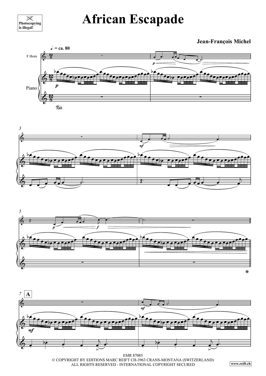 African Escapade African Escapade Horn scores gallery preview page 5