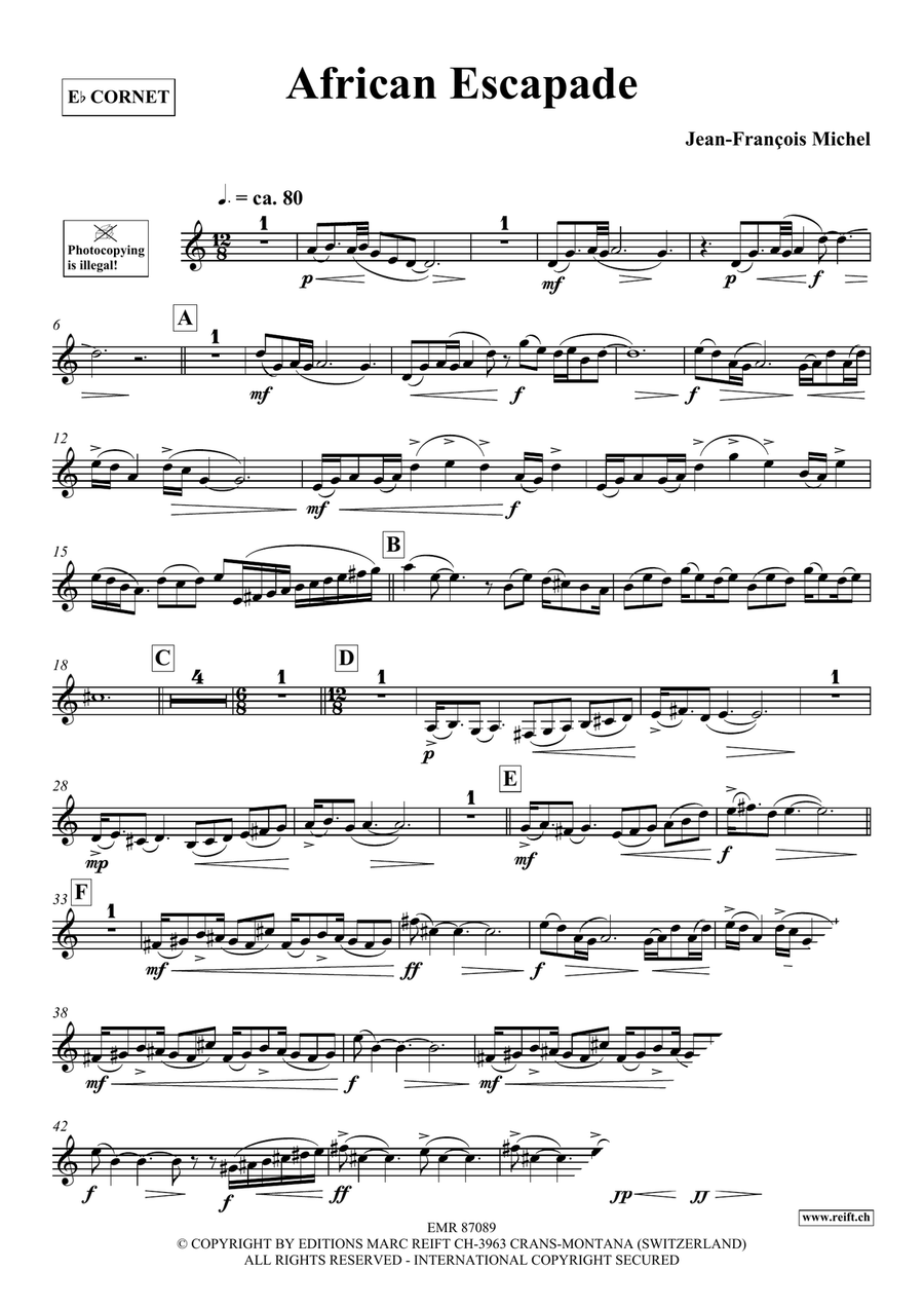 African Escapade African Escapade Cornet scores gallery preview page 4