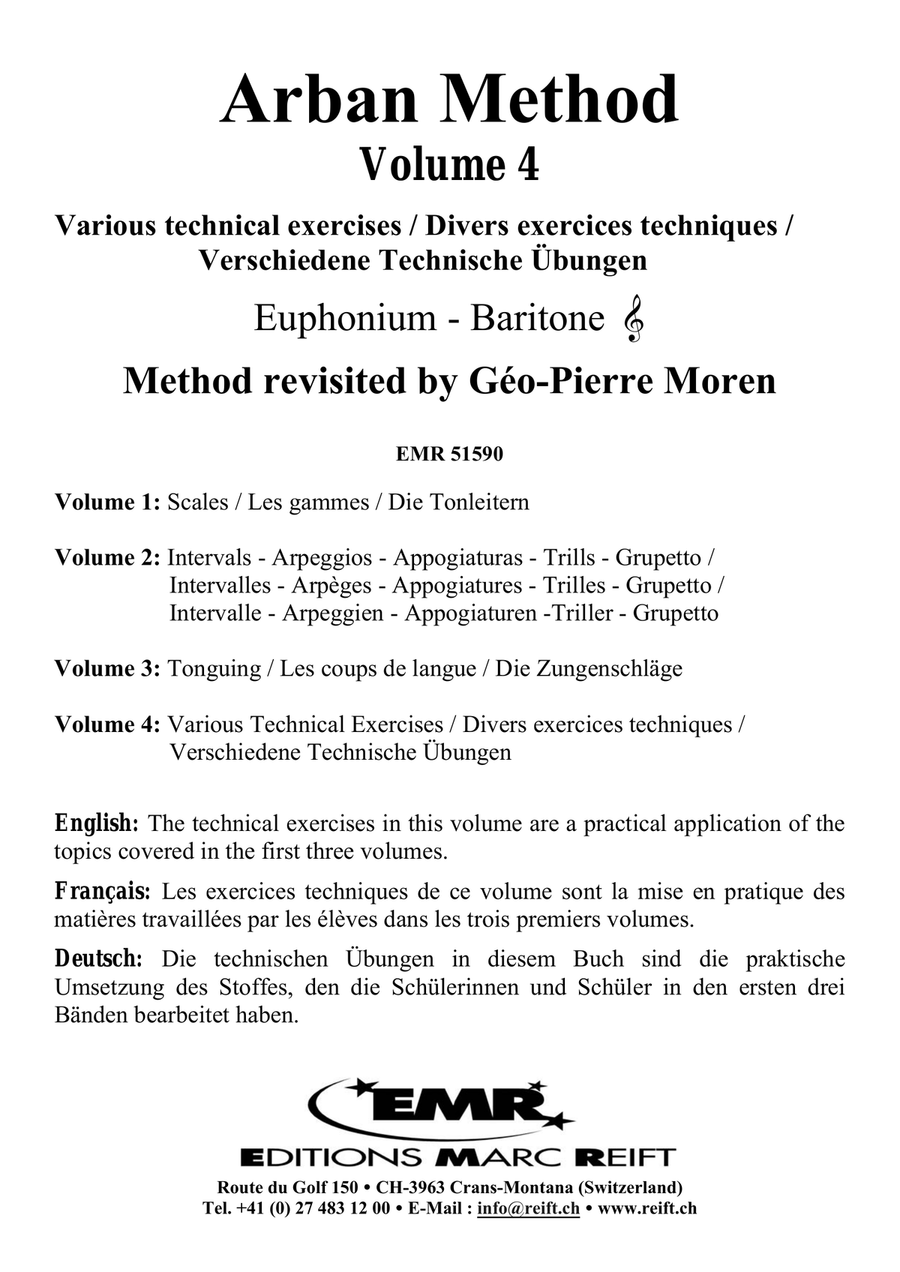 Arban Method Volume 4 Arban Method Volume 4 Baritone Horn TC scores gallery preview page 2