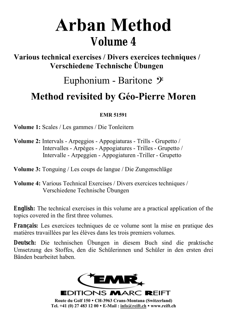 Arban Method Volume 4 Arban Method Volume 4 Baritone Horn BC scores gallery preview page 2
