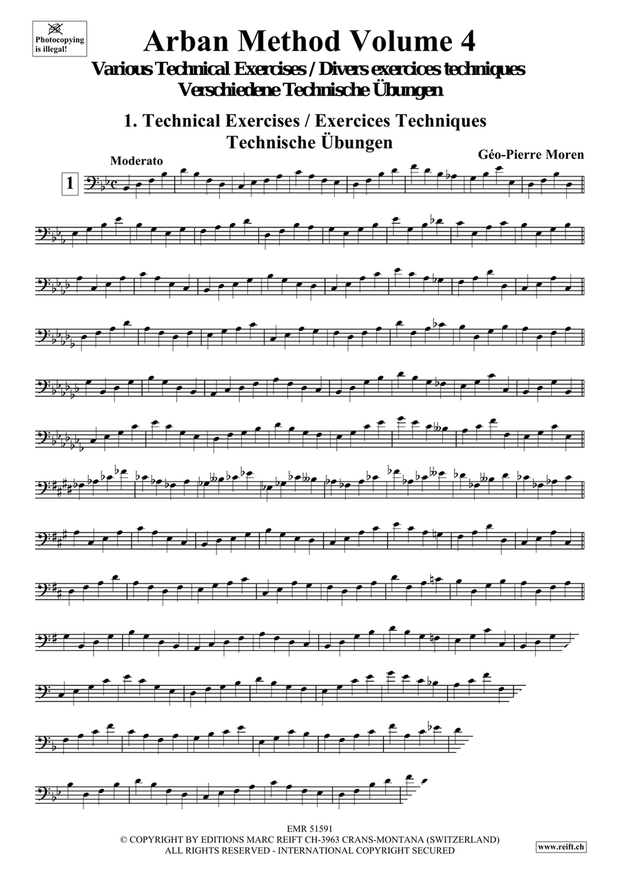 Arban Method Volume 4 Arban Method Volume 4 Baritone Horn BC scores gallery preview page 4