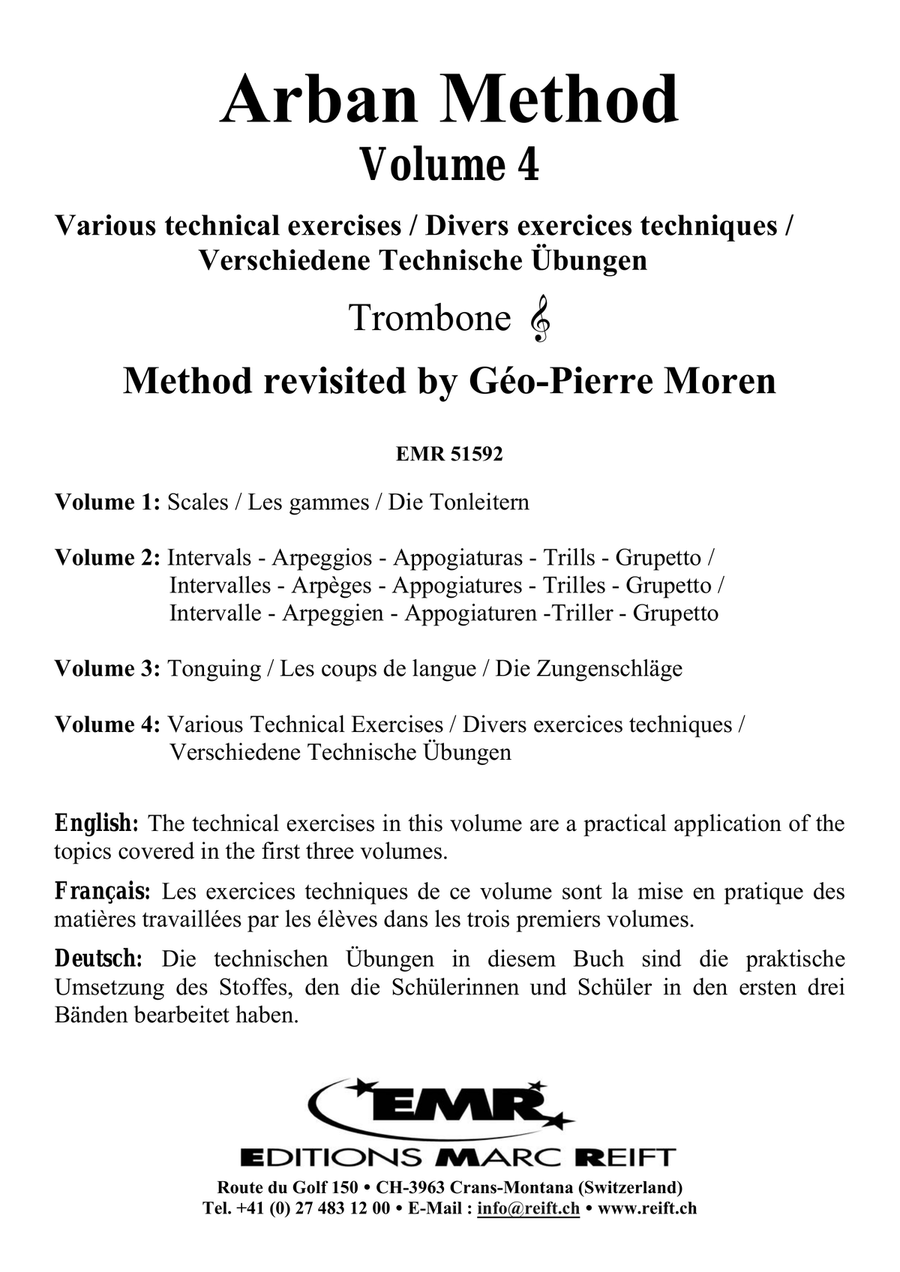Arban Method Volume 4 Arban Method Volume 4 Trombone scores gallery preview page 2