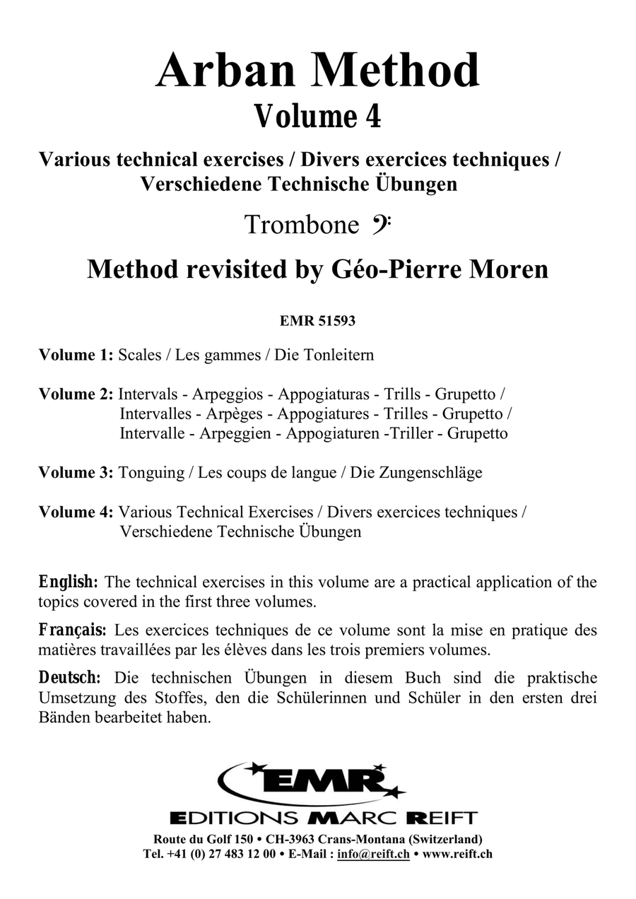 Arban Method Volume 4 Arban Method Volume 4 Trombone scores gallery preview page 2