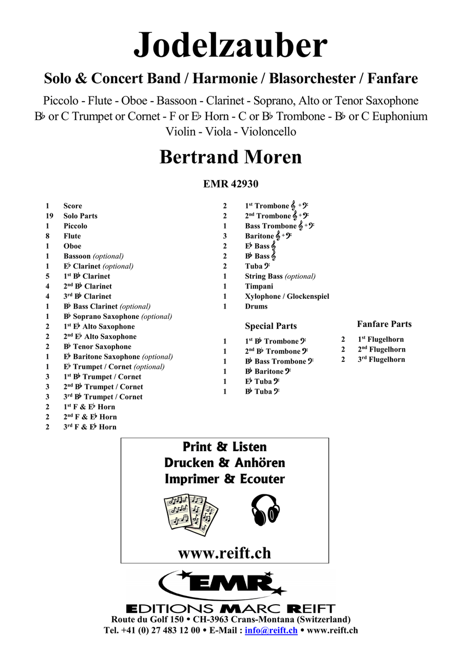 Jodelzauber Jodelzauber Concert Band scores gallery preview page 2