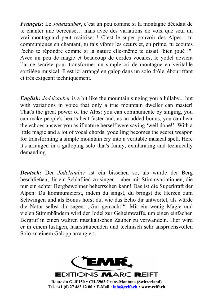Jodelzauber Jodelzauber Concert Band scores gallery preview page 4