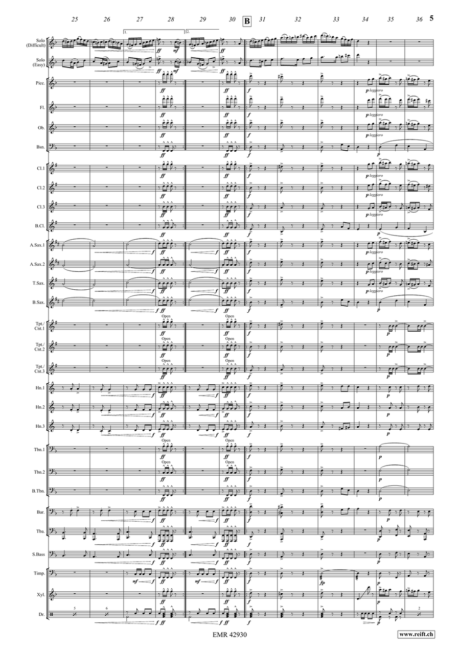 Jodelzauber Jodelzauber Concert Band scores gallery preview page 7