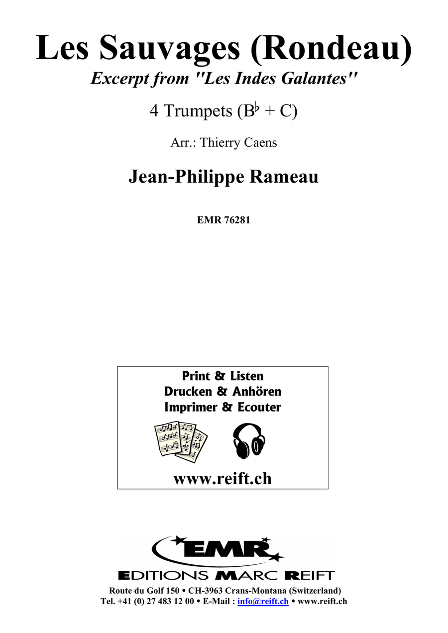 Les Sauvages (Rondeau) Les Sauvages (Rondeau) Trumpet scores gallery preview page 2