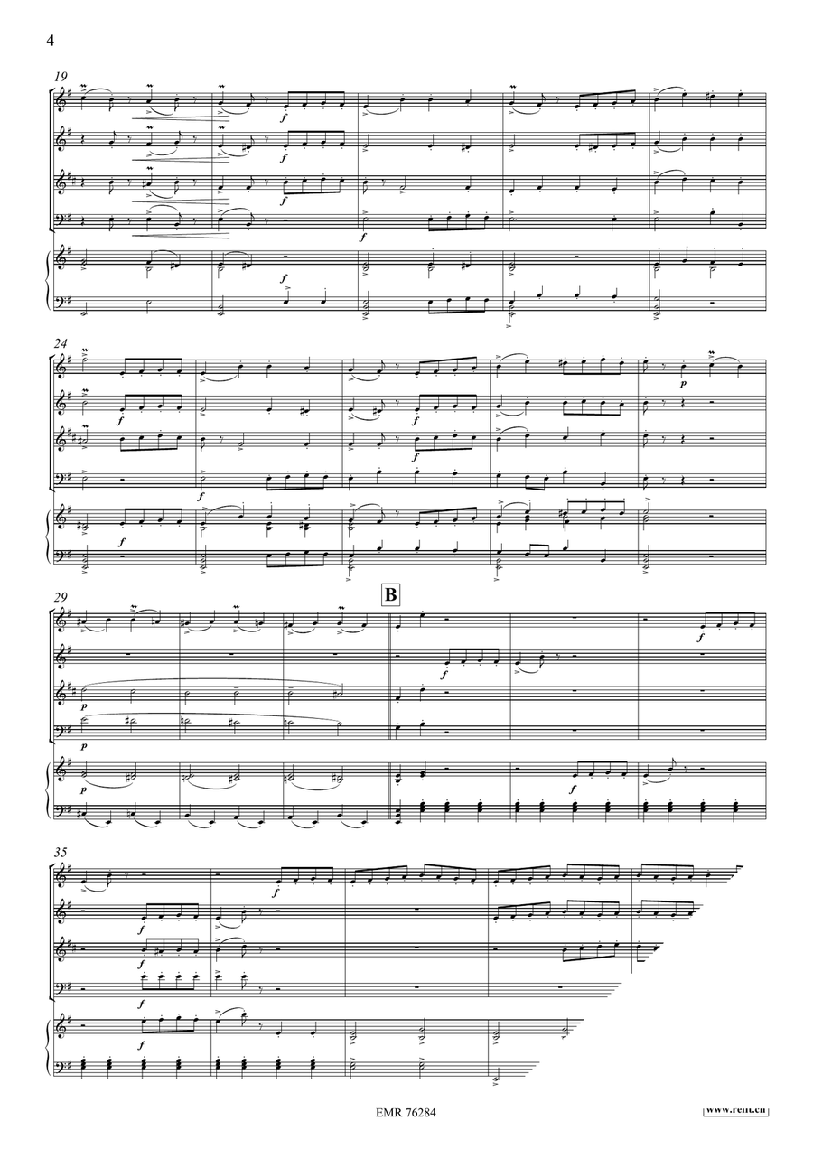 Le Tambourin Le Tambourin Brass Quartet scores gallery preview page 4