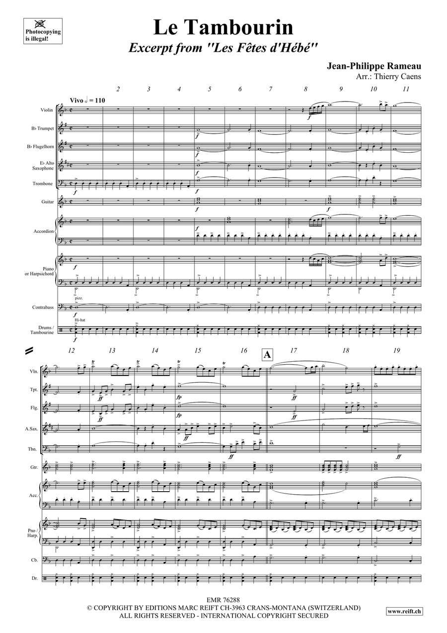 Le Tambourin Le Tambourin Score scores gallery preview page 3