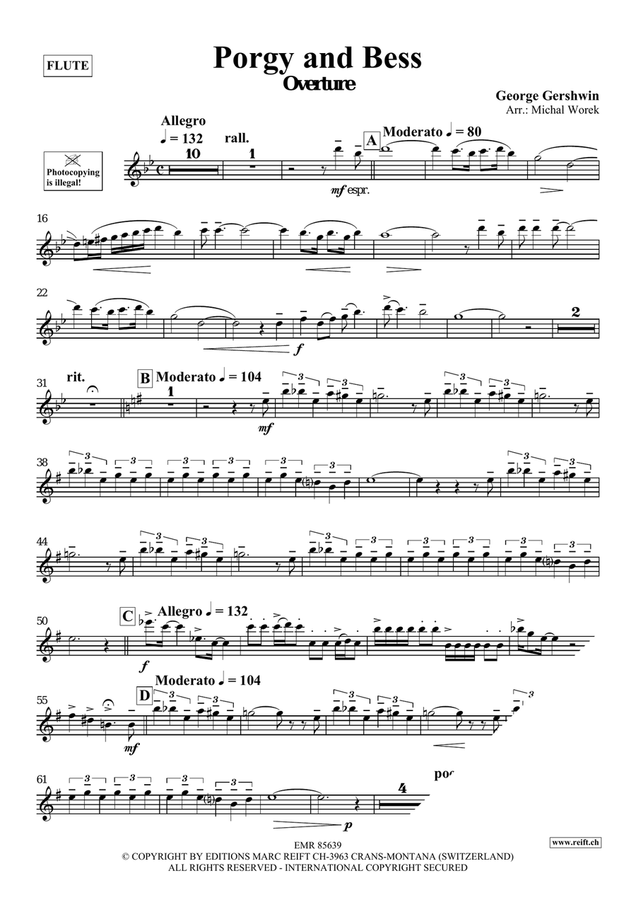 Porgy and Bess Porgy and Bess Flute Solo scores gallery preview page 3