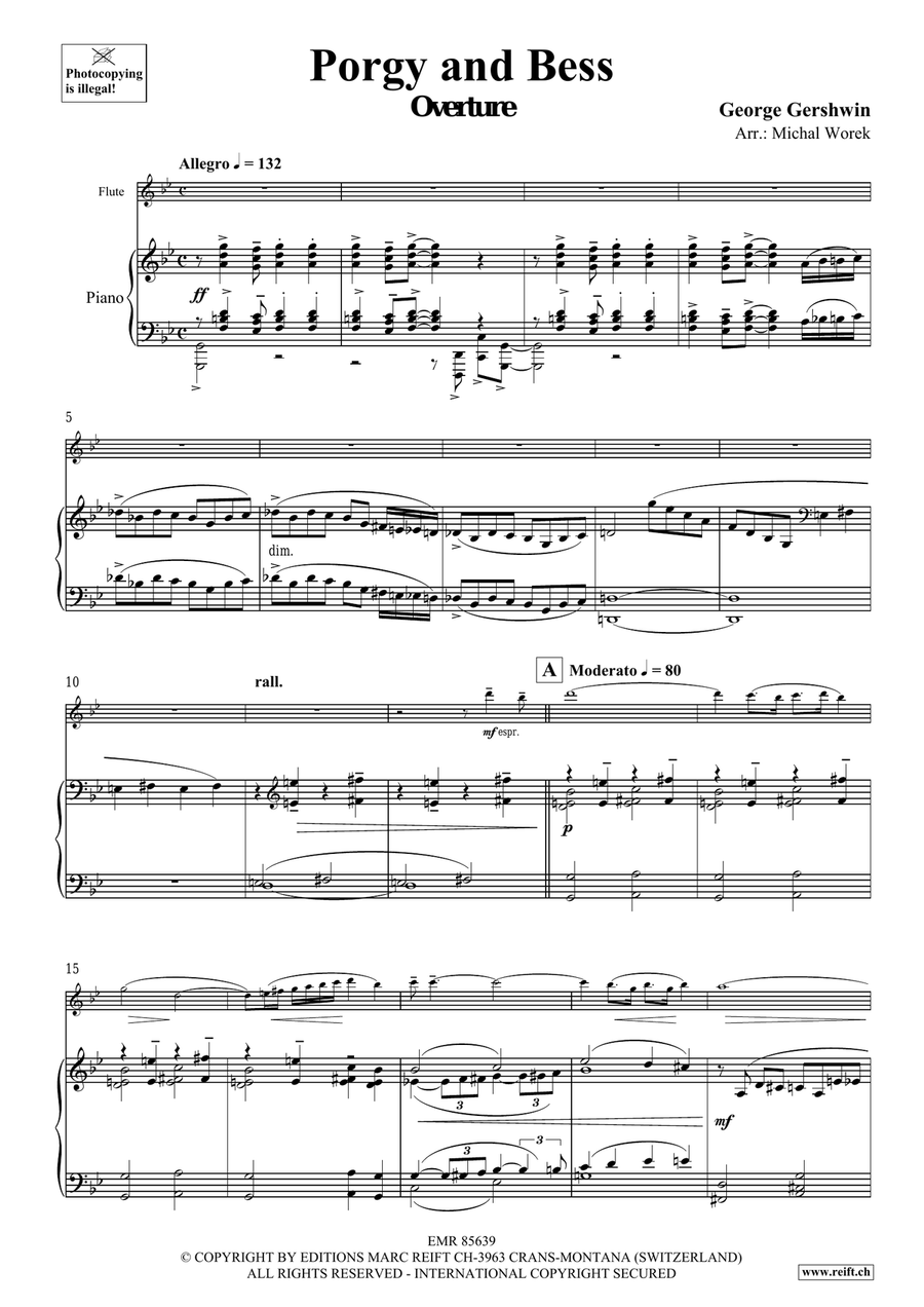 Porgy and Bess Porgy and Bess Flute Solo scores gallery preview page 4