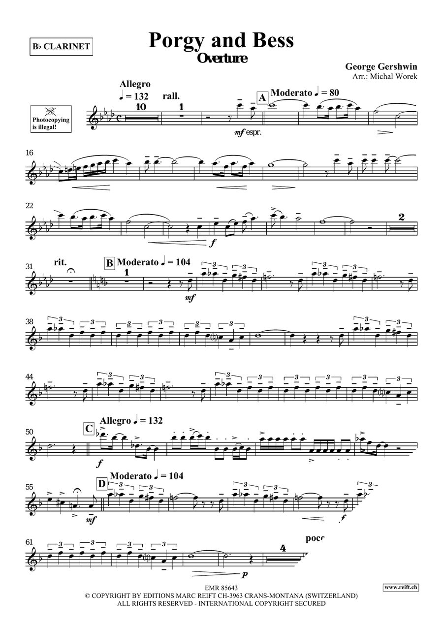 Porgy and Bess Porgy and Bess Clarinet Solo scores gallery preview page 3