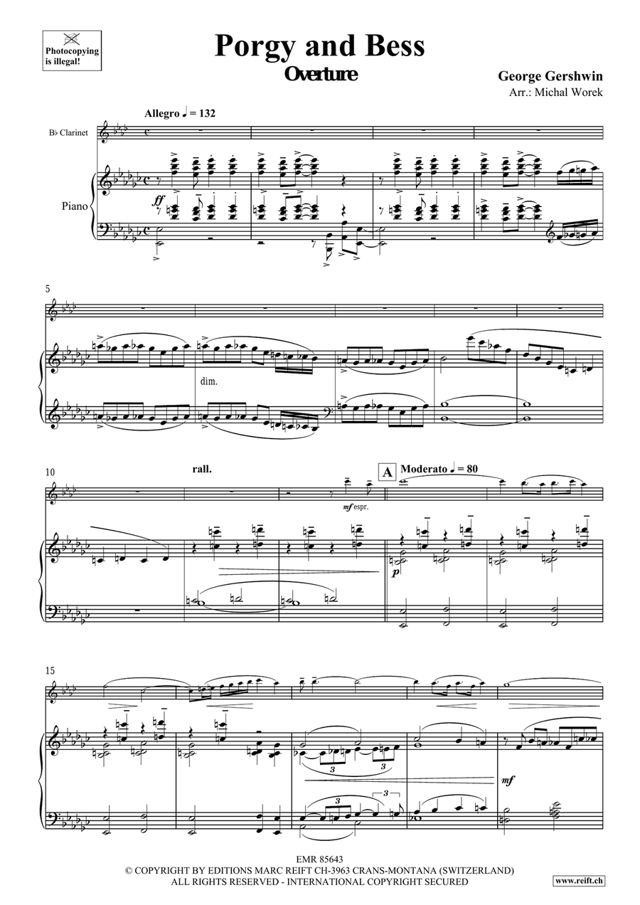 Porgy and Bess Porgy and Bess Clarinet Solo scores gallery preview page 4