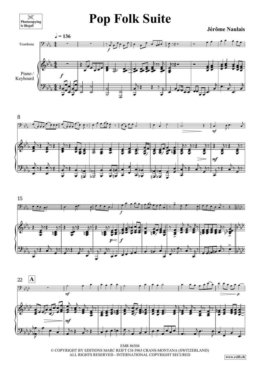 Pop Folk Suite Pop Folk Suite Piano Accompaniment scores gallery preview page 5