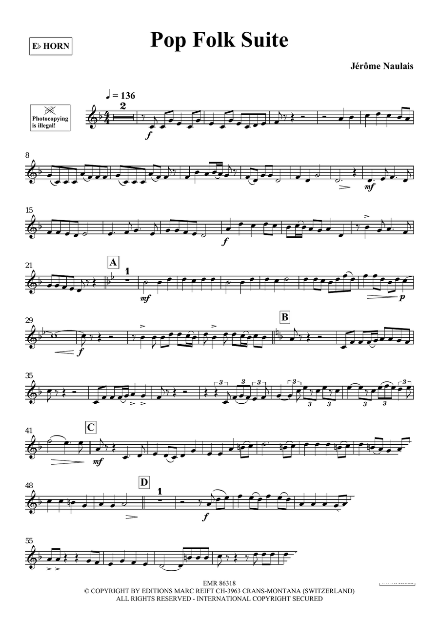 Pop Folk Suite Pop Folk Suite Horn scores gallery preview page 4