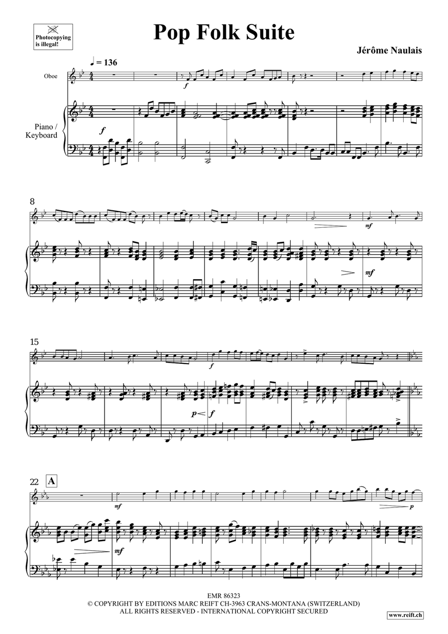Pop Folk Suite Pop Folk Suite Piano Accompaniment scores gallery preview page 5